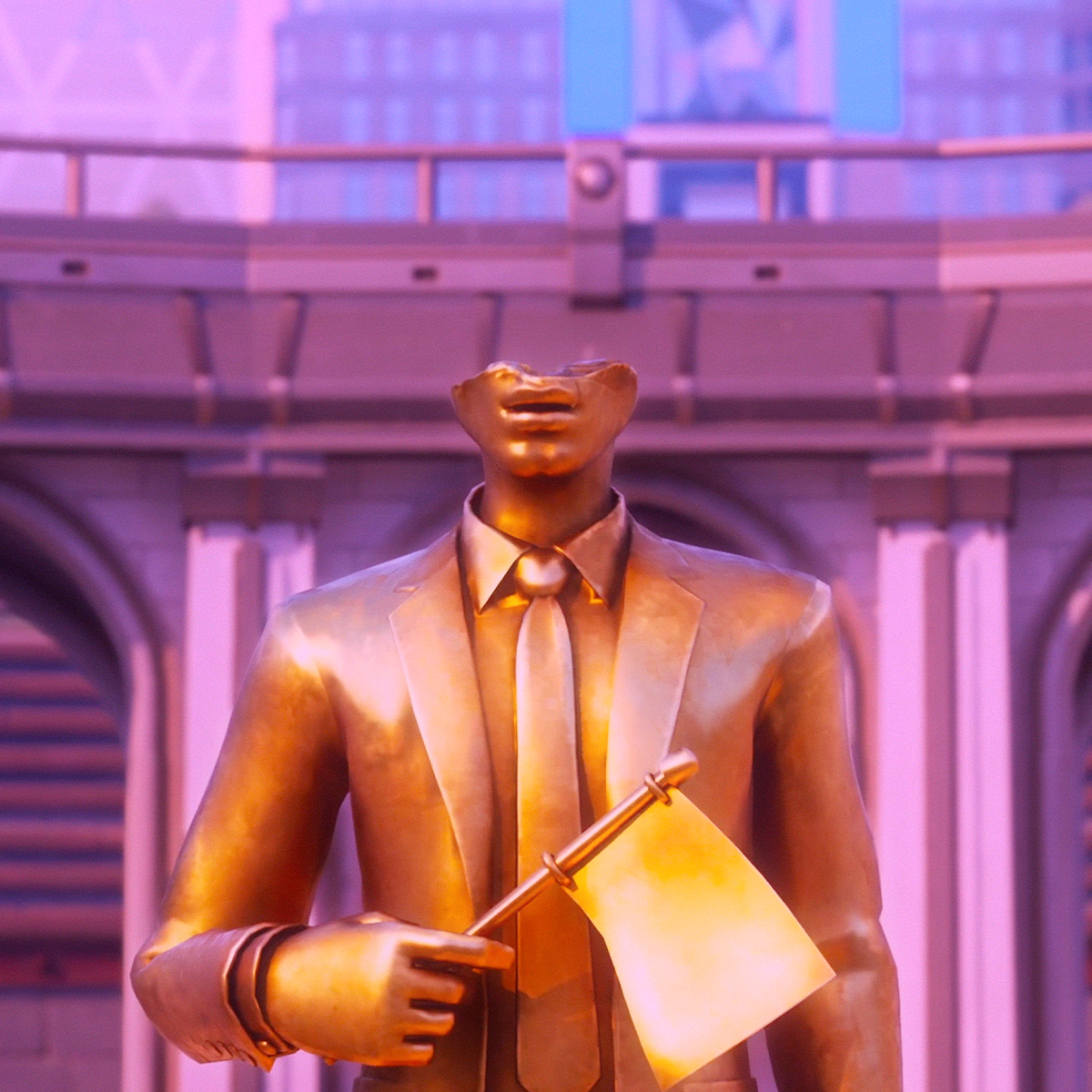 Players exploring the EP-inspired Fortnite world