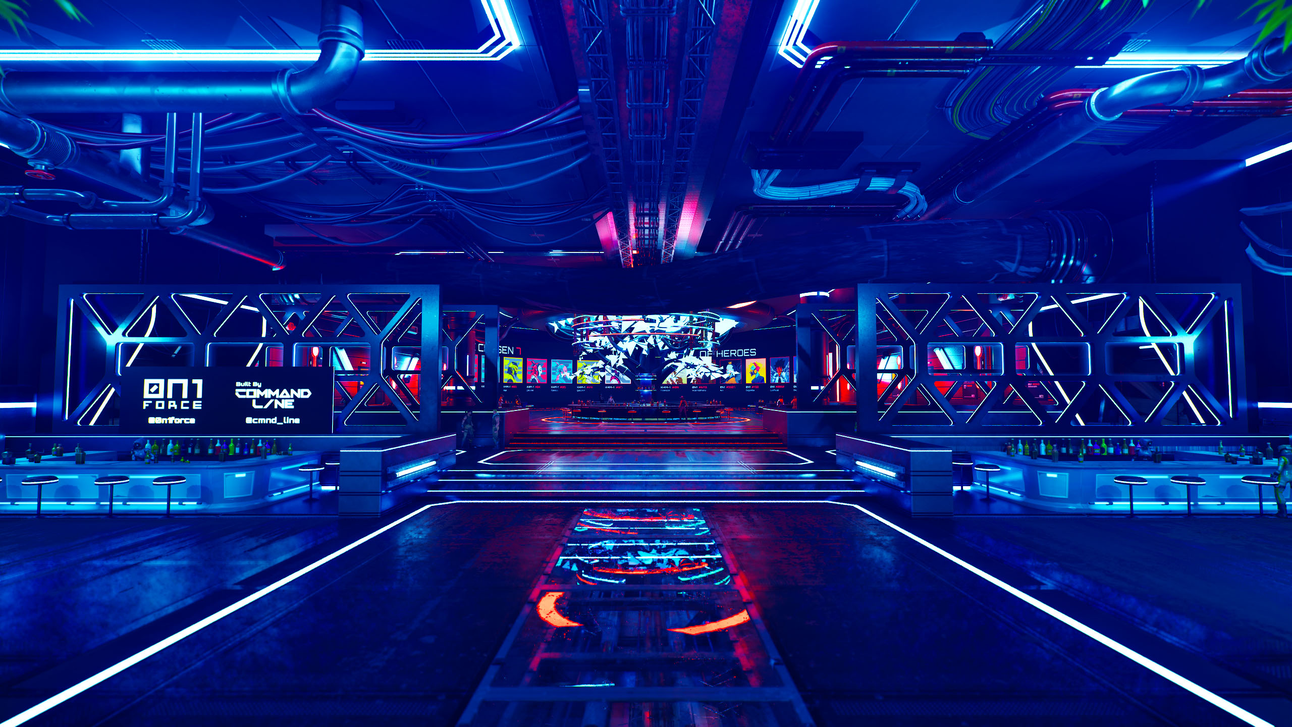 ON1 Demon's Kiss neon-lit world design